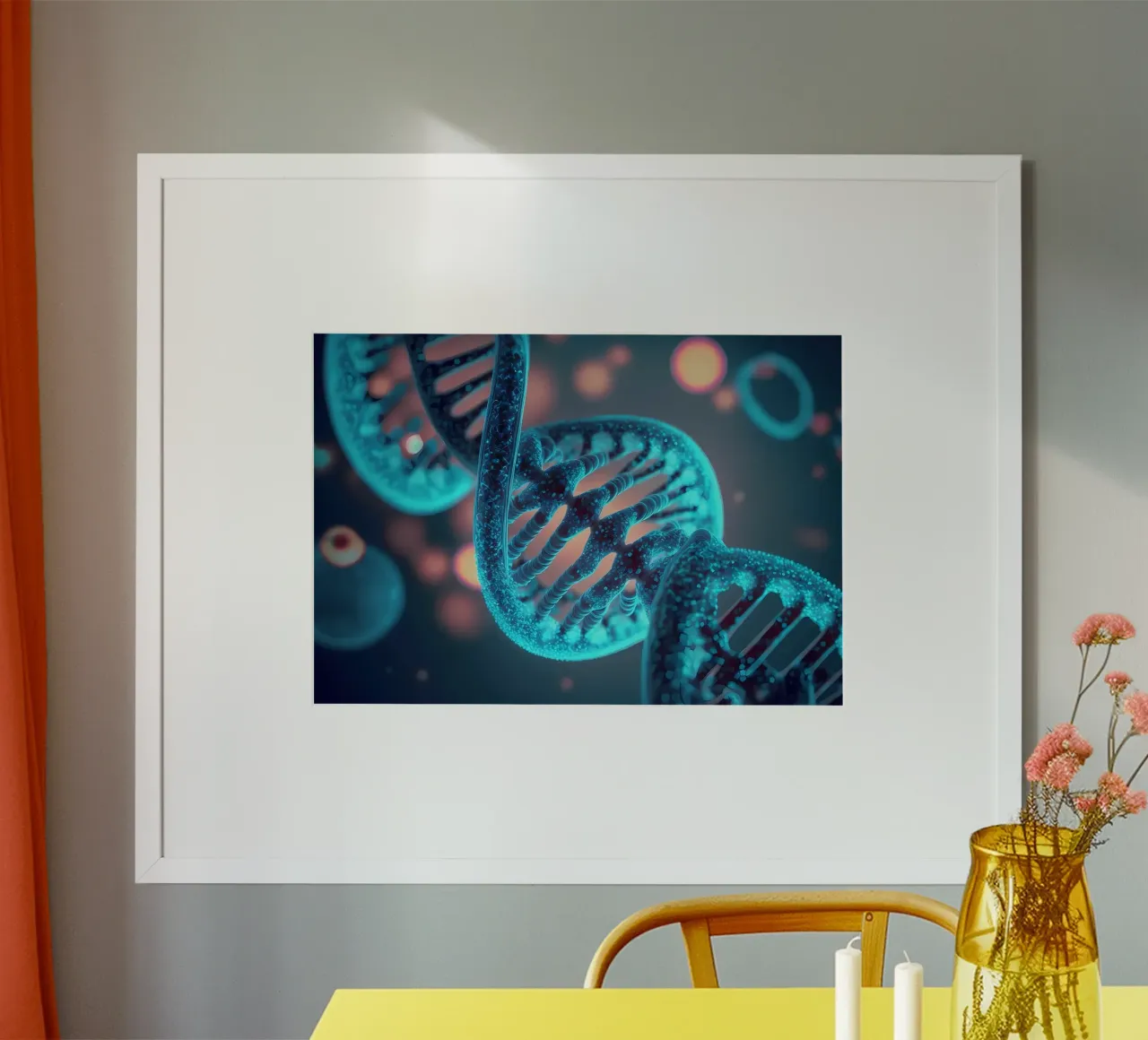 Esplorare le profondità del DNA poster da Delaplane