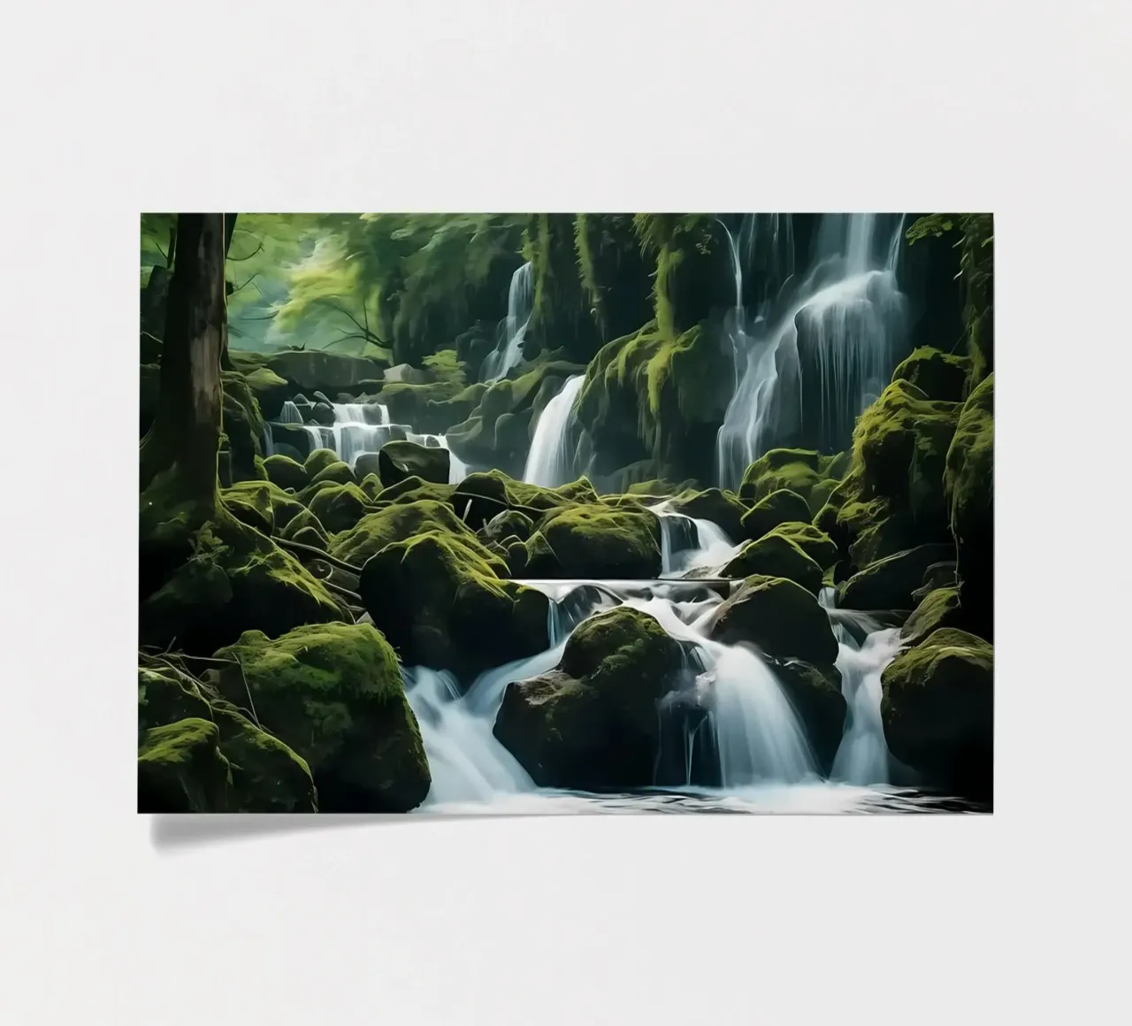 Cascada en la naturaleza pack de pegatina de Mikesell