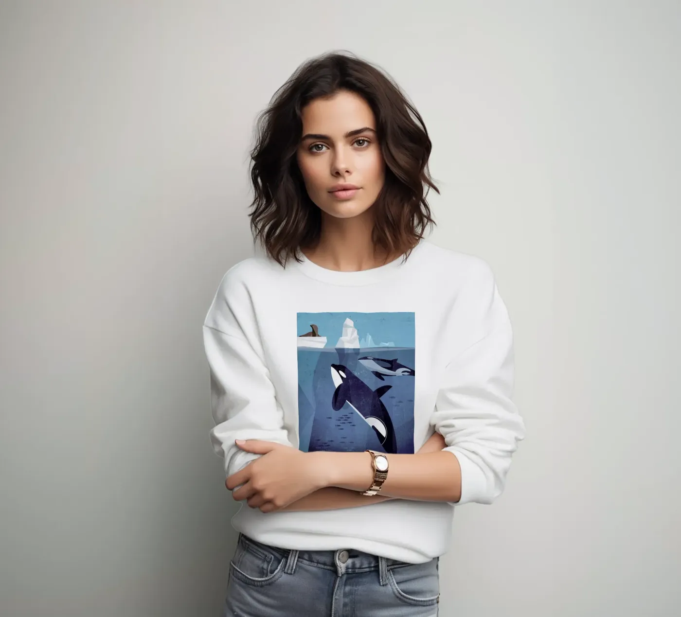 Orca sweatshirt van Dieter Braun