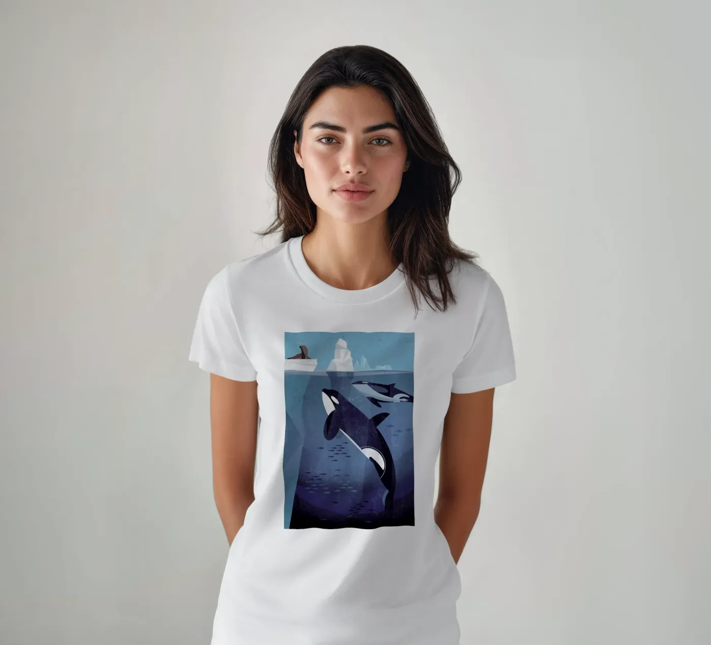 Orca t-shirt da Dieter Braun