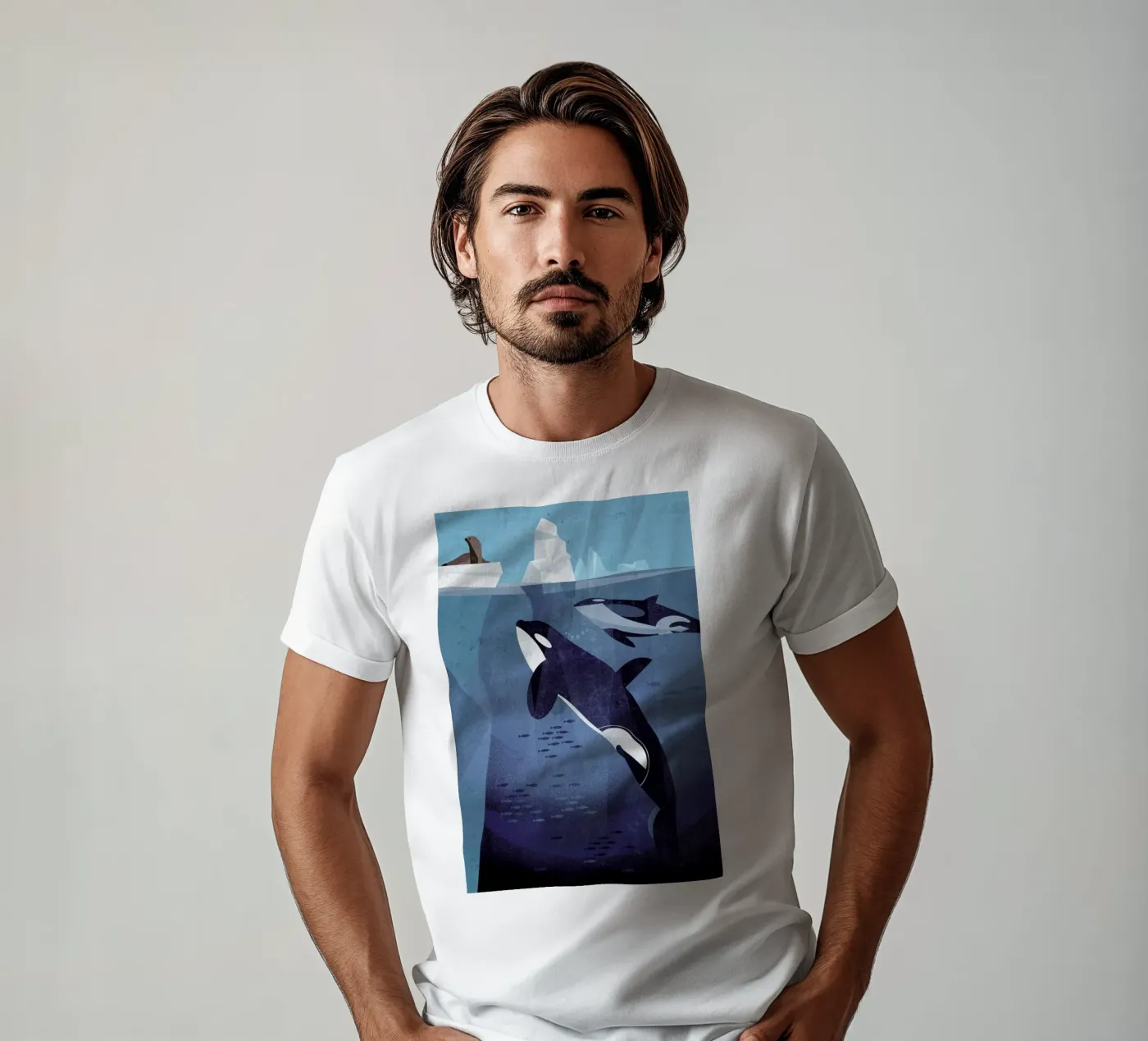 Orca t-shirt da Dieter Braun