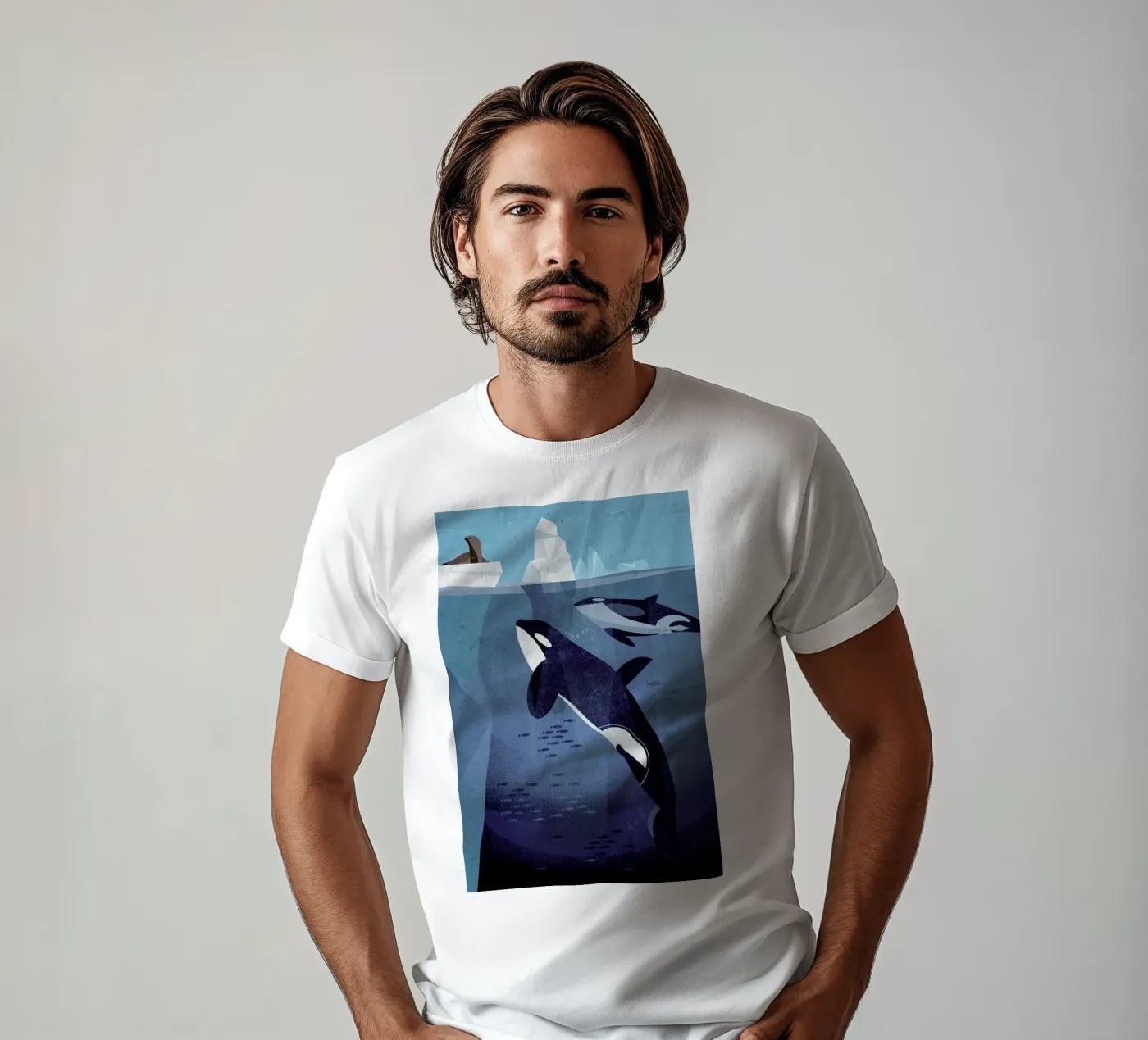 Orca t-shirt da Dieter Braun