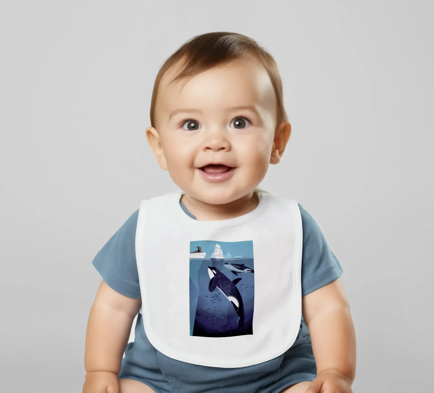 Orca Babylätzchen von Dieter Braun