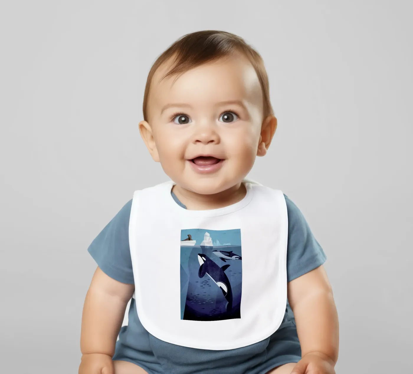 Orca Babylätzchen von Dieter Braun