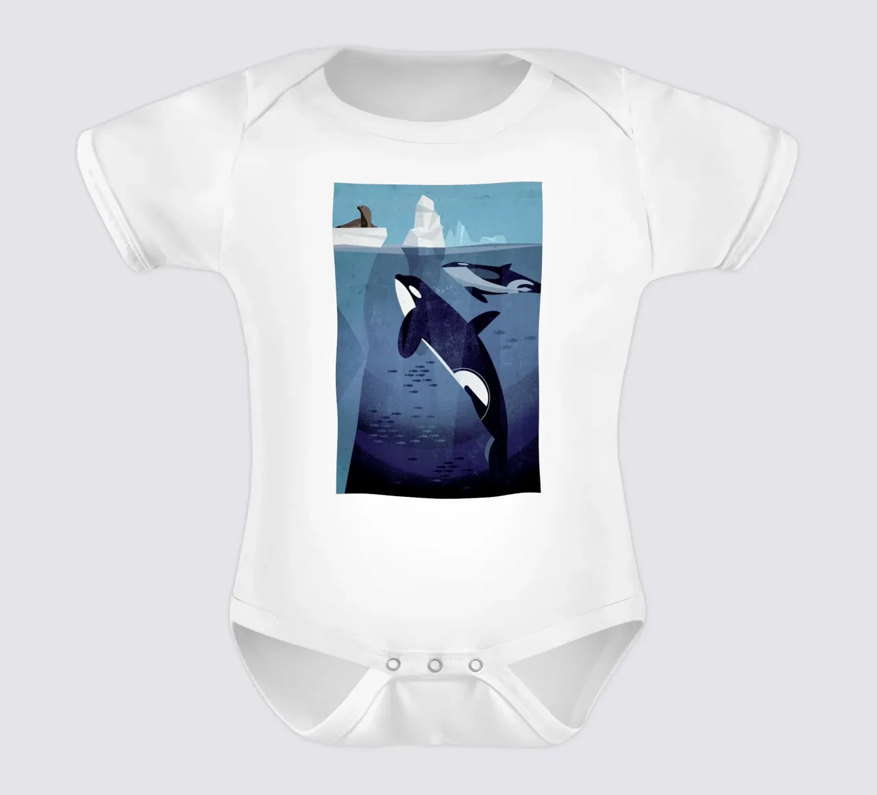 Orca body neonato maniche corte da Dieter Braun