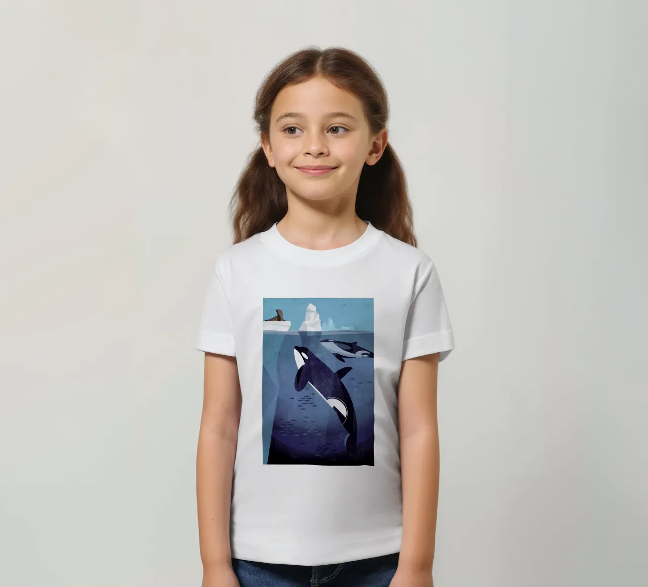 Orca Kinder T-Shirt von Dieter Braun