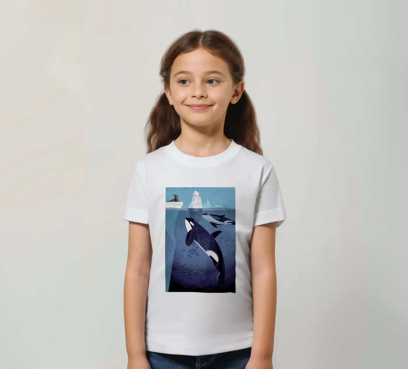 Orca kinder t-shirt van Dieter Braun