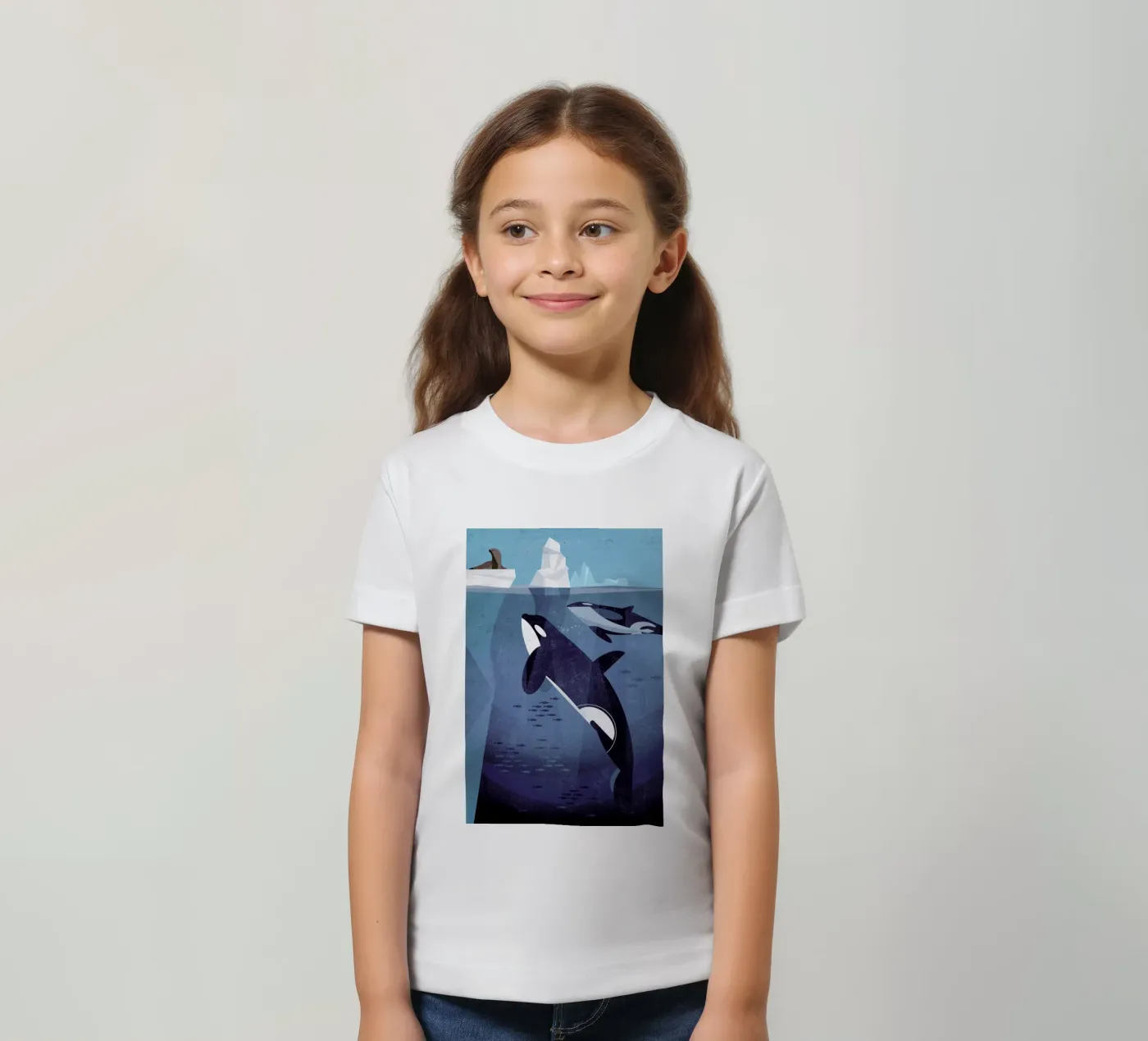 Orca t-shirt bambini da Dieter Braun