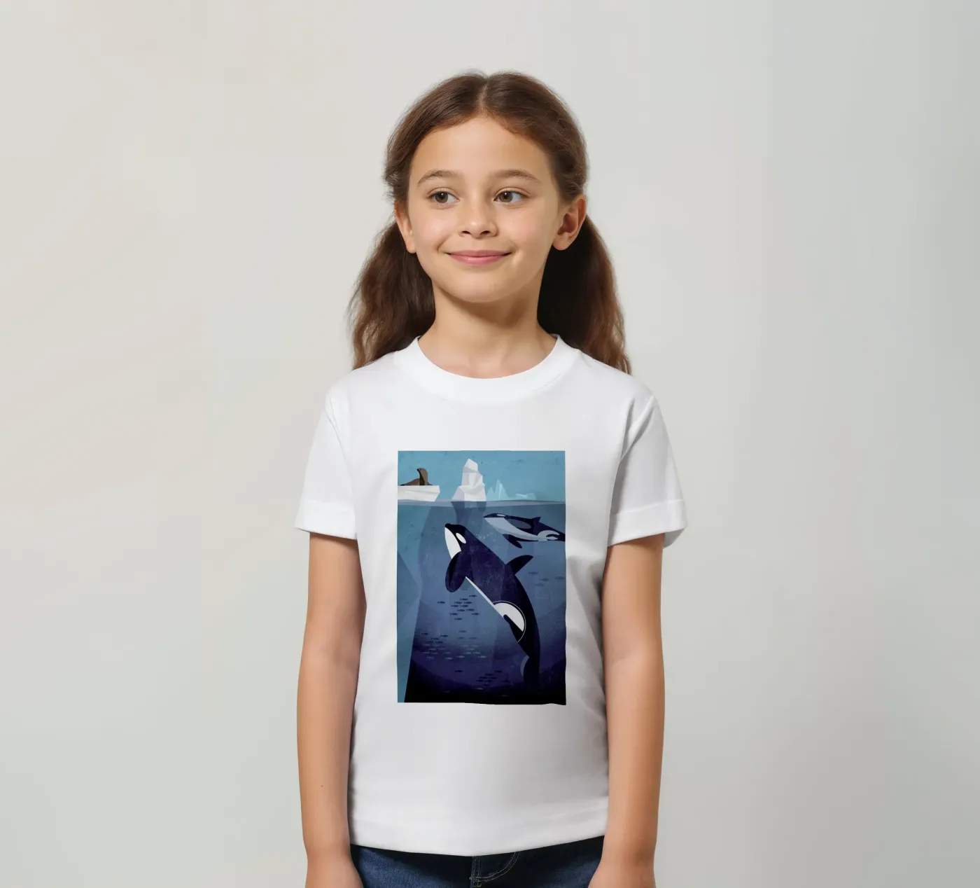 Orca kinder t-shirt van Dieter Braun