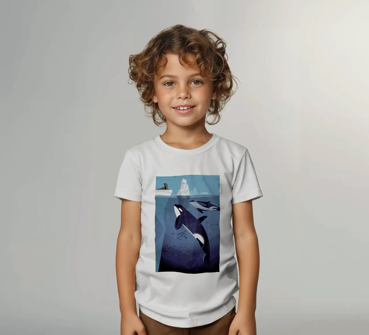 Orca Kinder T-Shirt von Dieter Braun