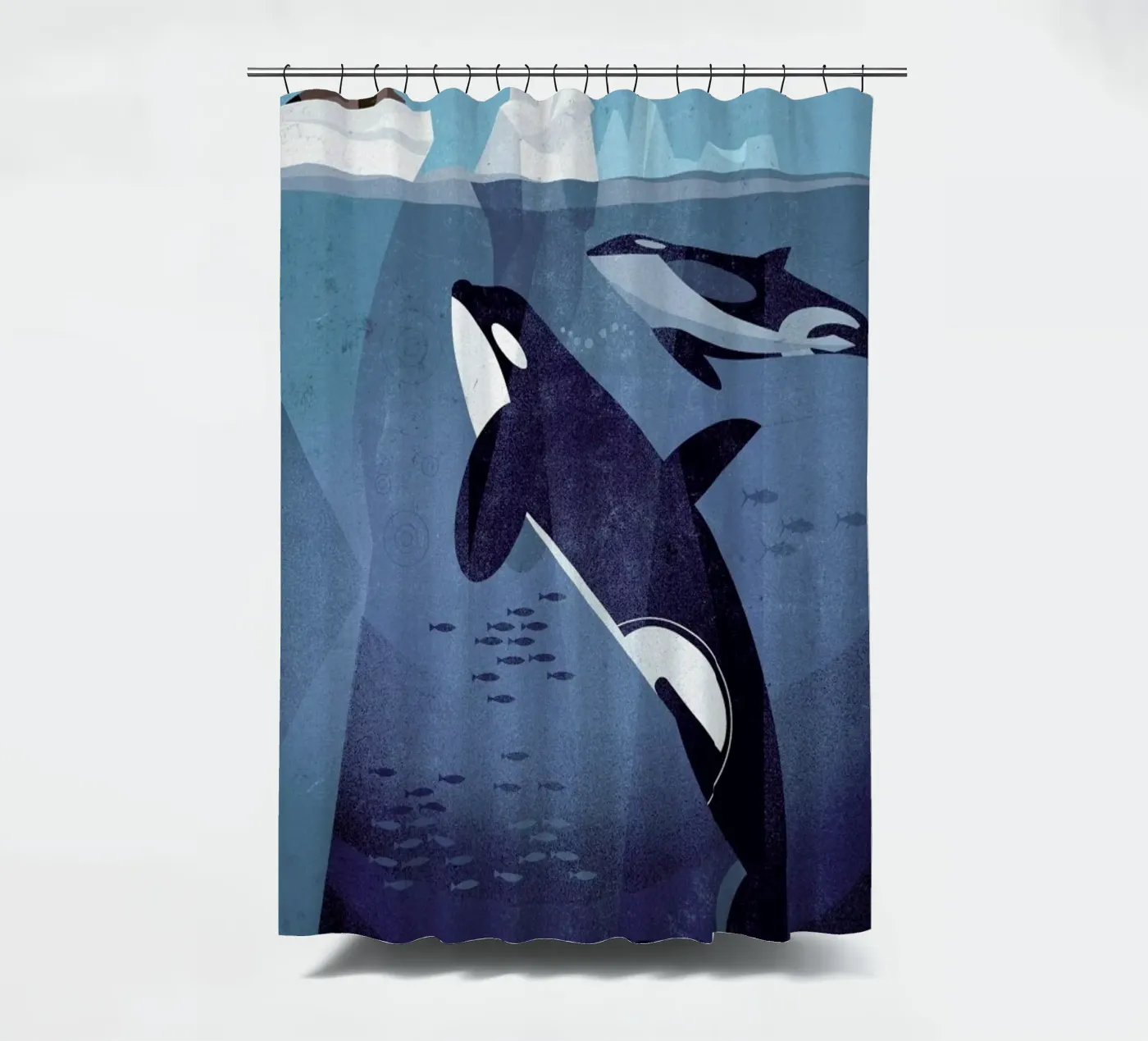 Orca douchegordijn van Dieter Braun