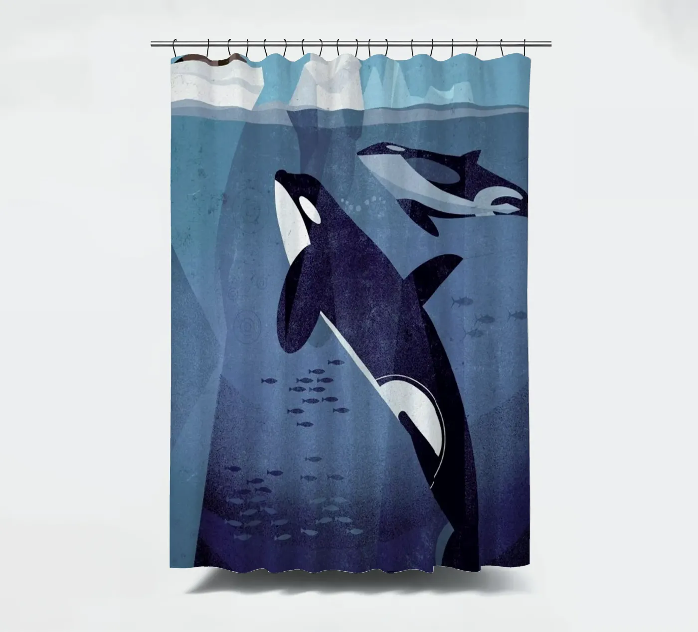 Orca douchegordijn van Dieter Braun