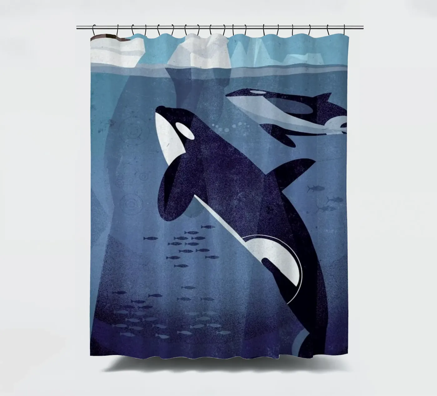 Orca douchegordijn van Dieter Braun