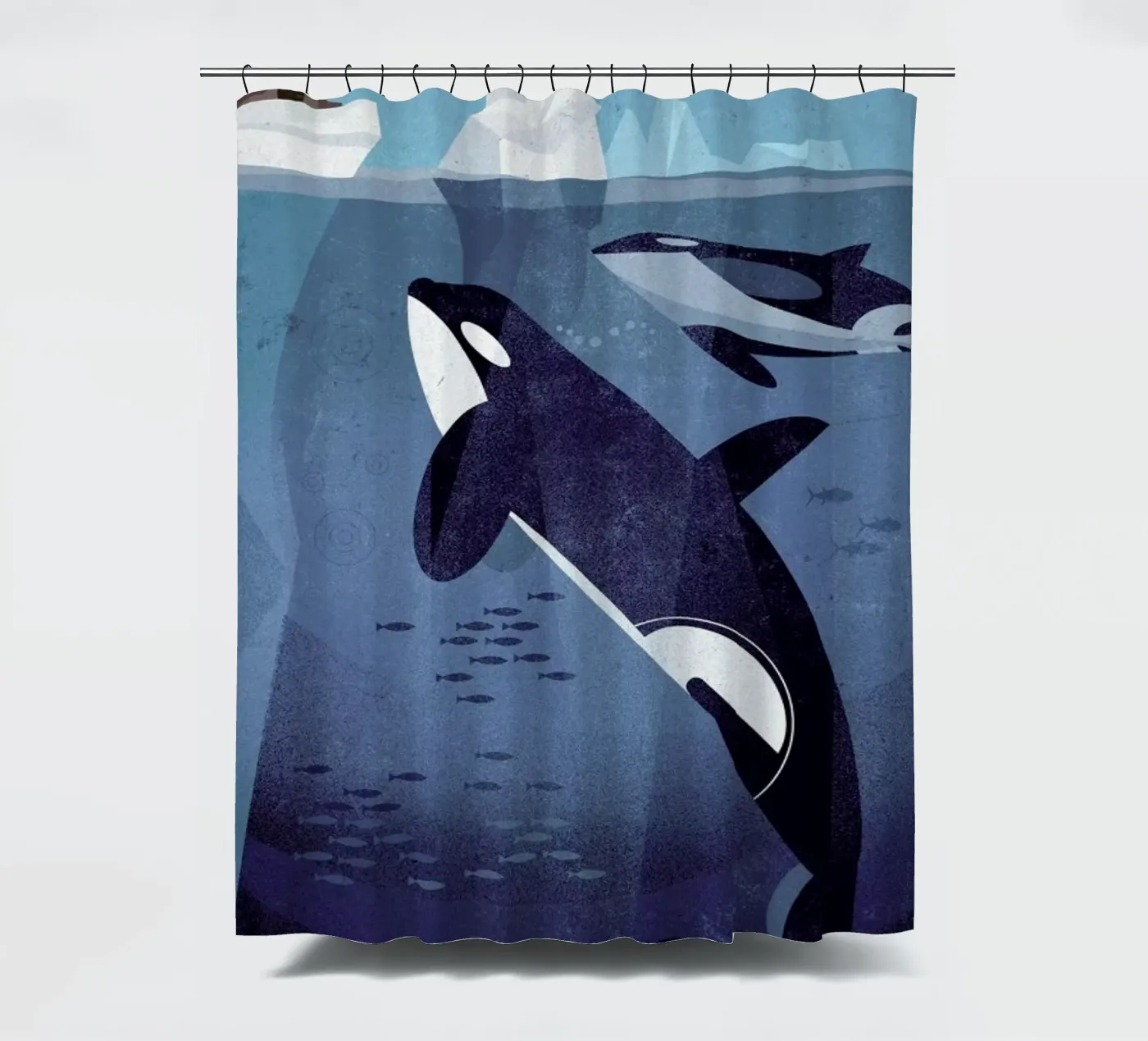 Orca douchegordijn van Dieter Braun