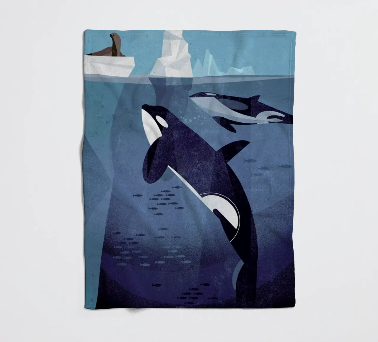 Orca fleecedeken van Dieter Braun