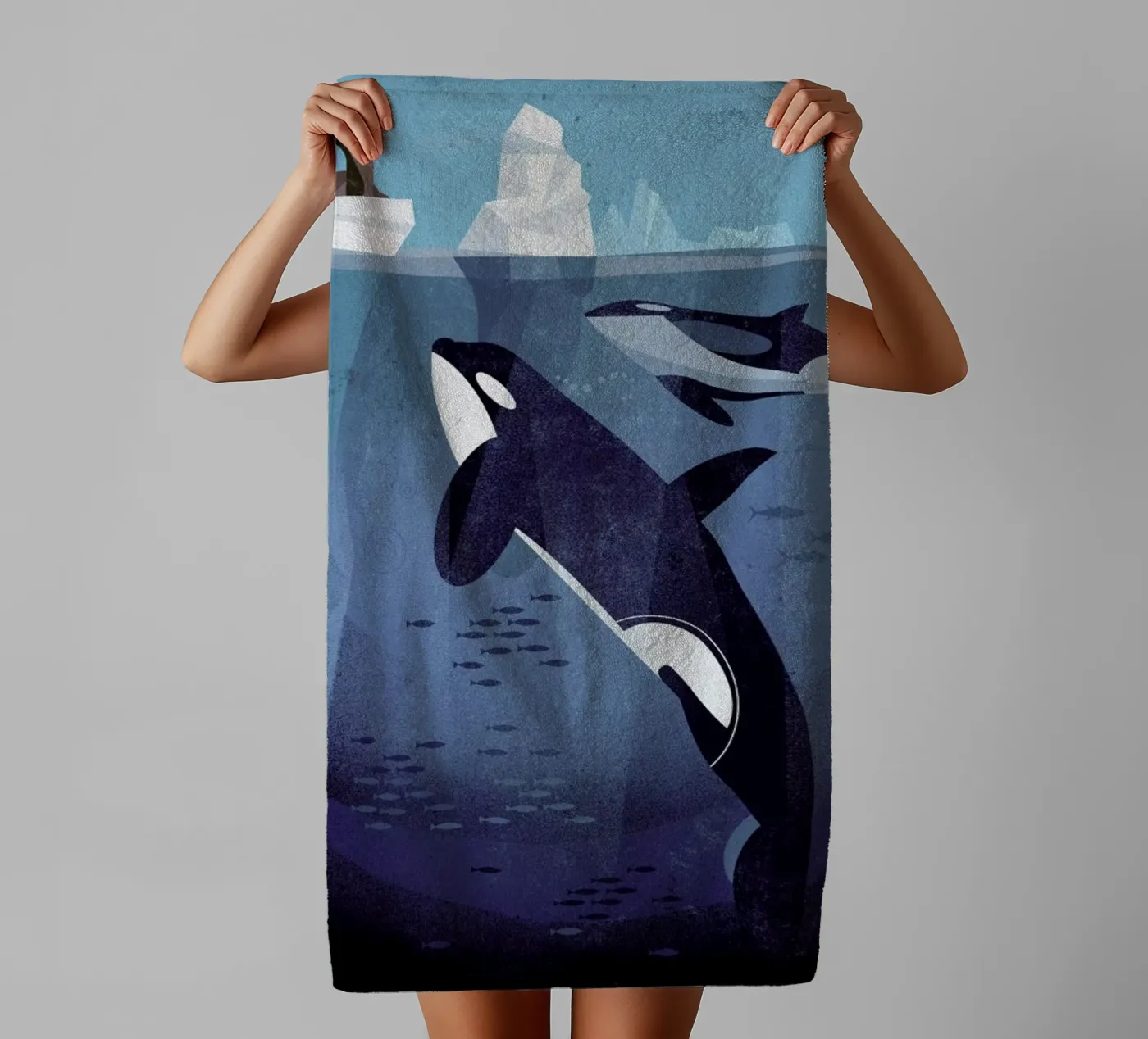 Orca badhanddoek van Dieter Braun