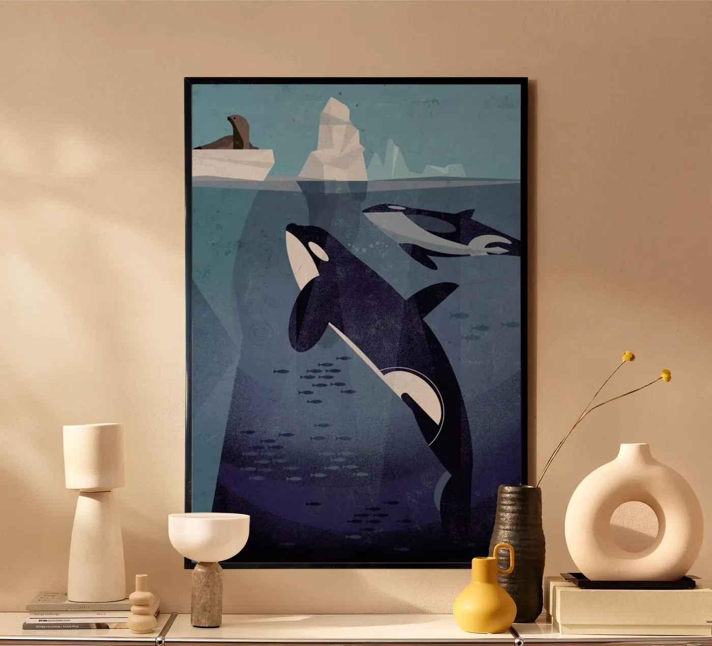 Orca poster van Dieter Braun