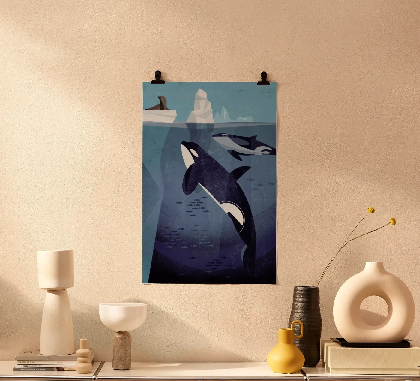 Orca poster van Dieter Braun