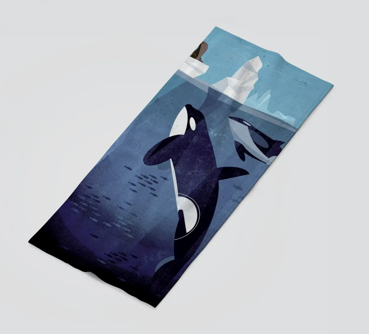 Orca beach towel by Dieter Braun