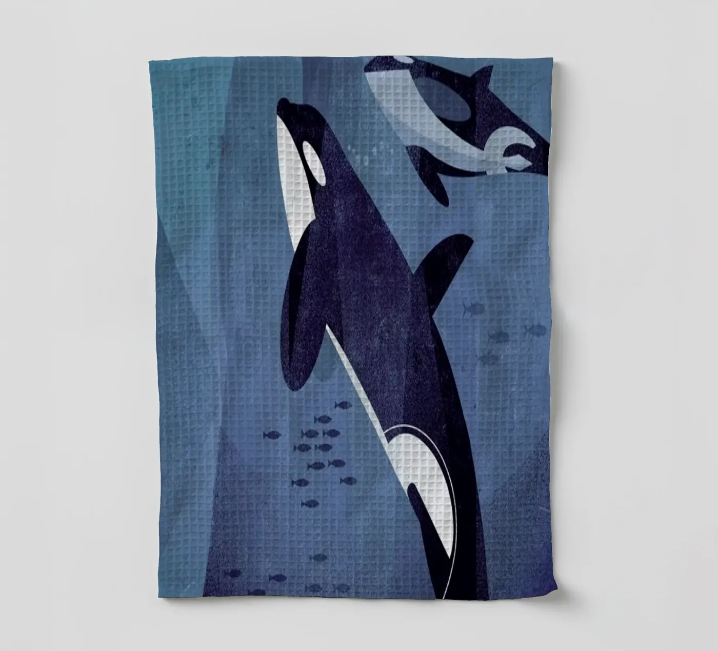 Orca tea towel by Dieter Braun