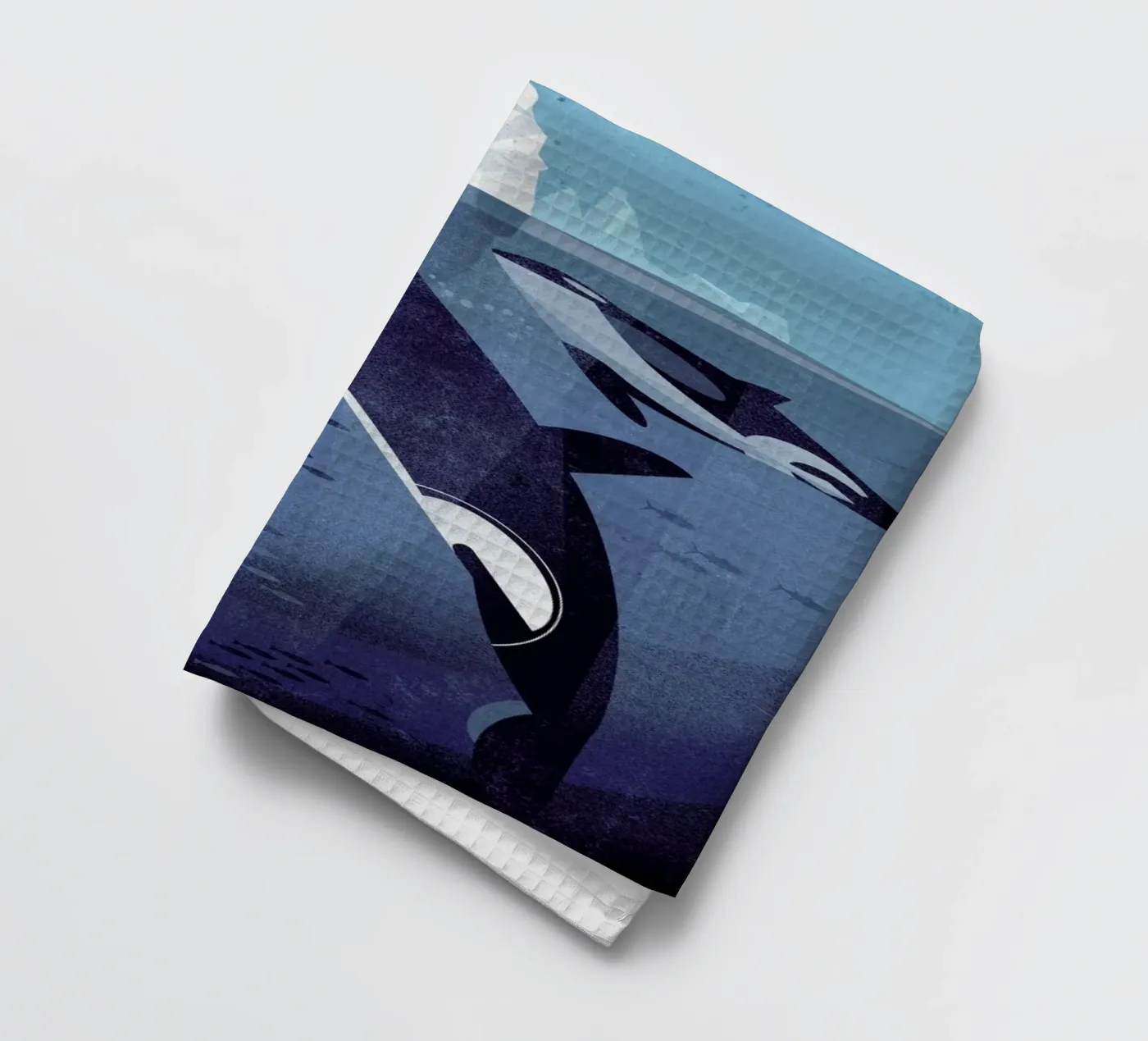 Orca tea towel by Dieter Braun