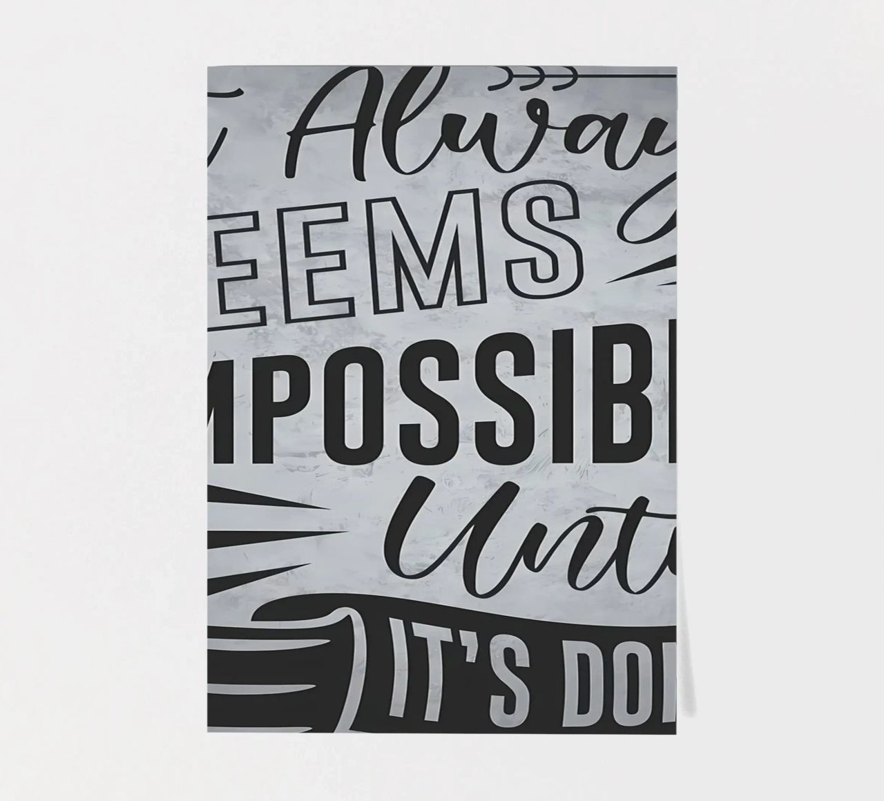 Impossible Until Its Done sticker sheet by Farryn