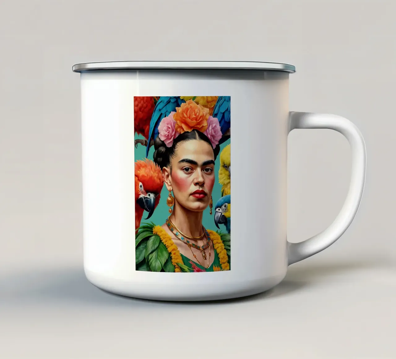 Frida Kahlo tazza in smalto da 🎁 ARTVI-SHOP