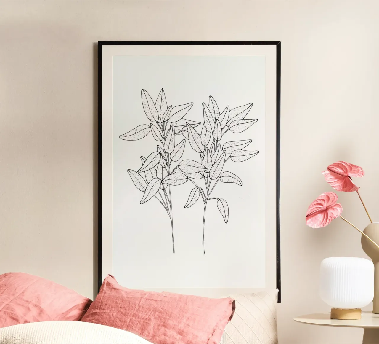 Salbei poster con telaio in legno da Studio Karamelo
