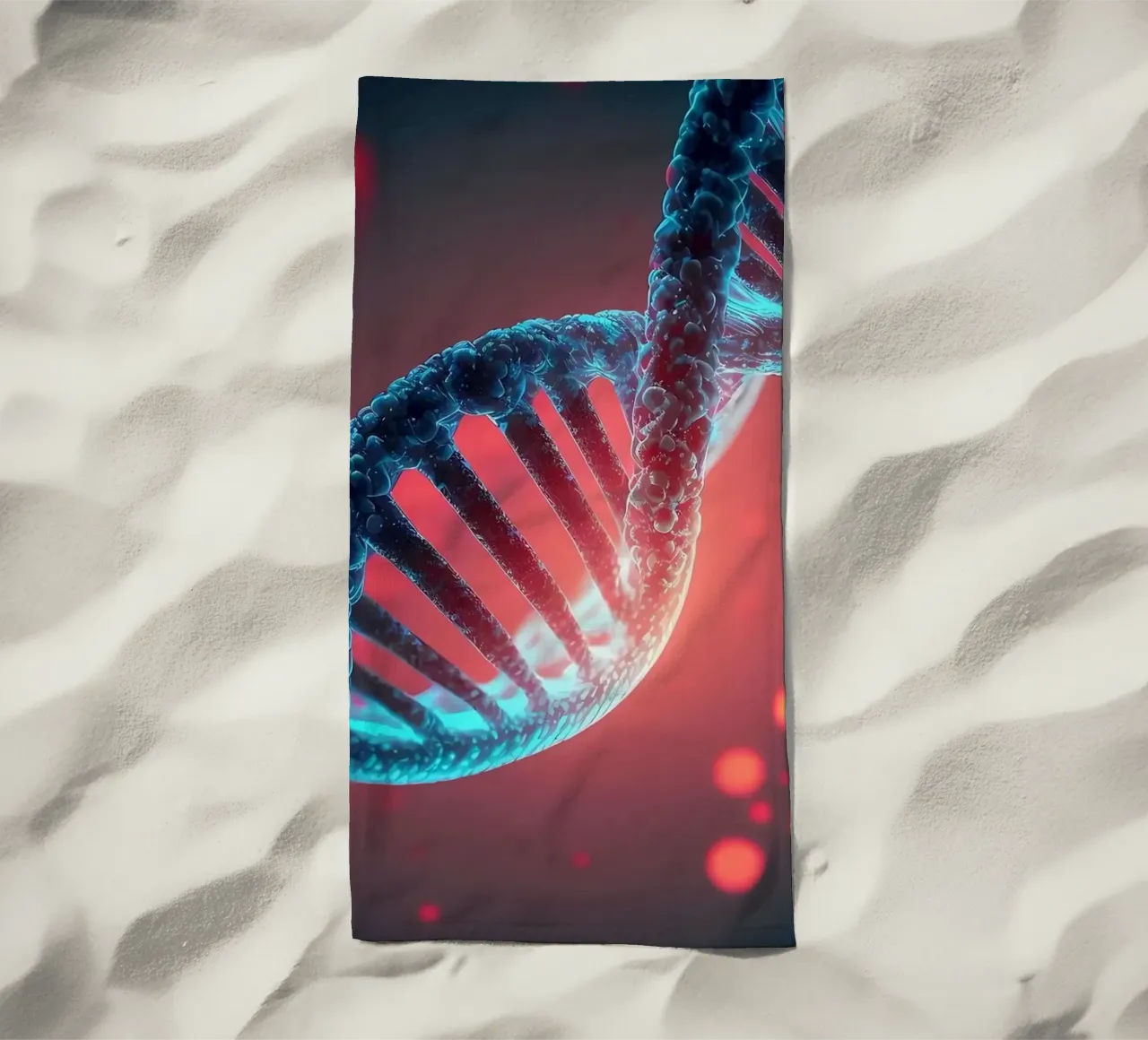 DNA Unraveled Insights beach towel by Delaplane