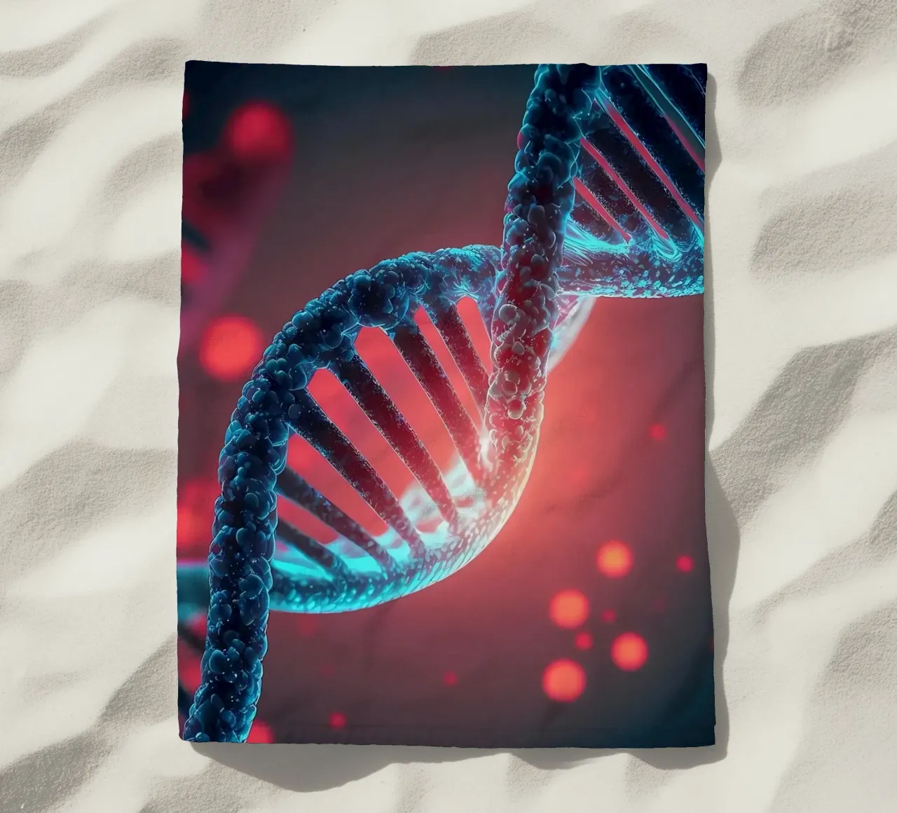 DNA Unraveled Insights beach towel by Delaplane