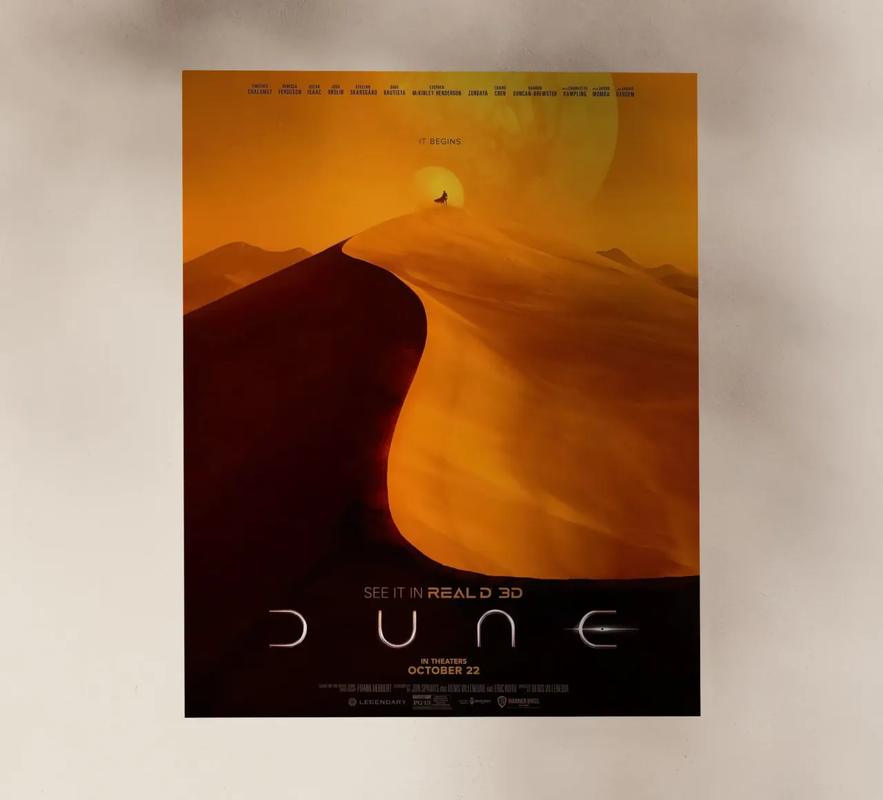 Dune movie poster pellicola backlit da 🎁 ARTVI-SHOP