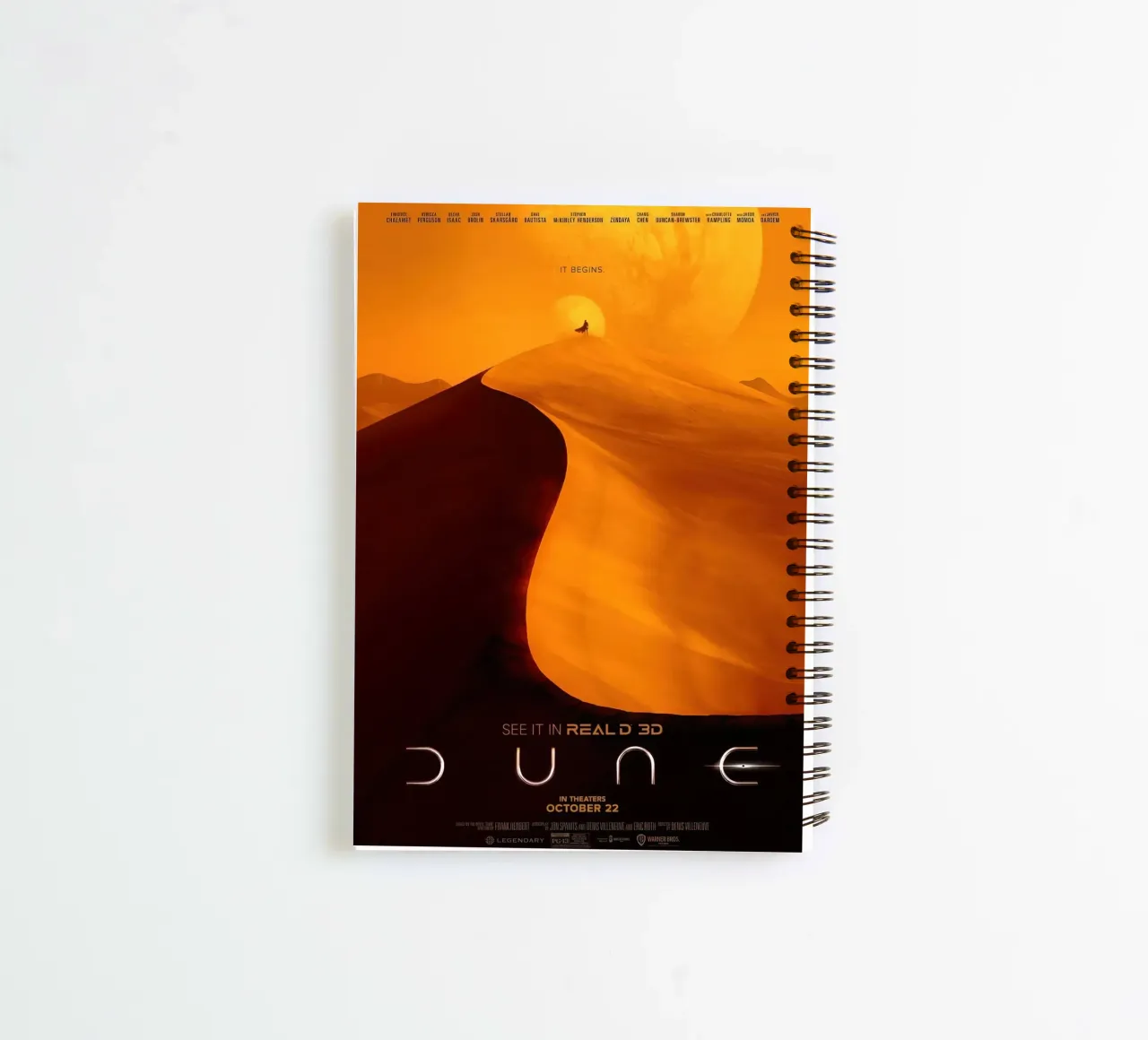 Dune movie poster spiral notebook by 🎁 ARTVI-SHOP