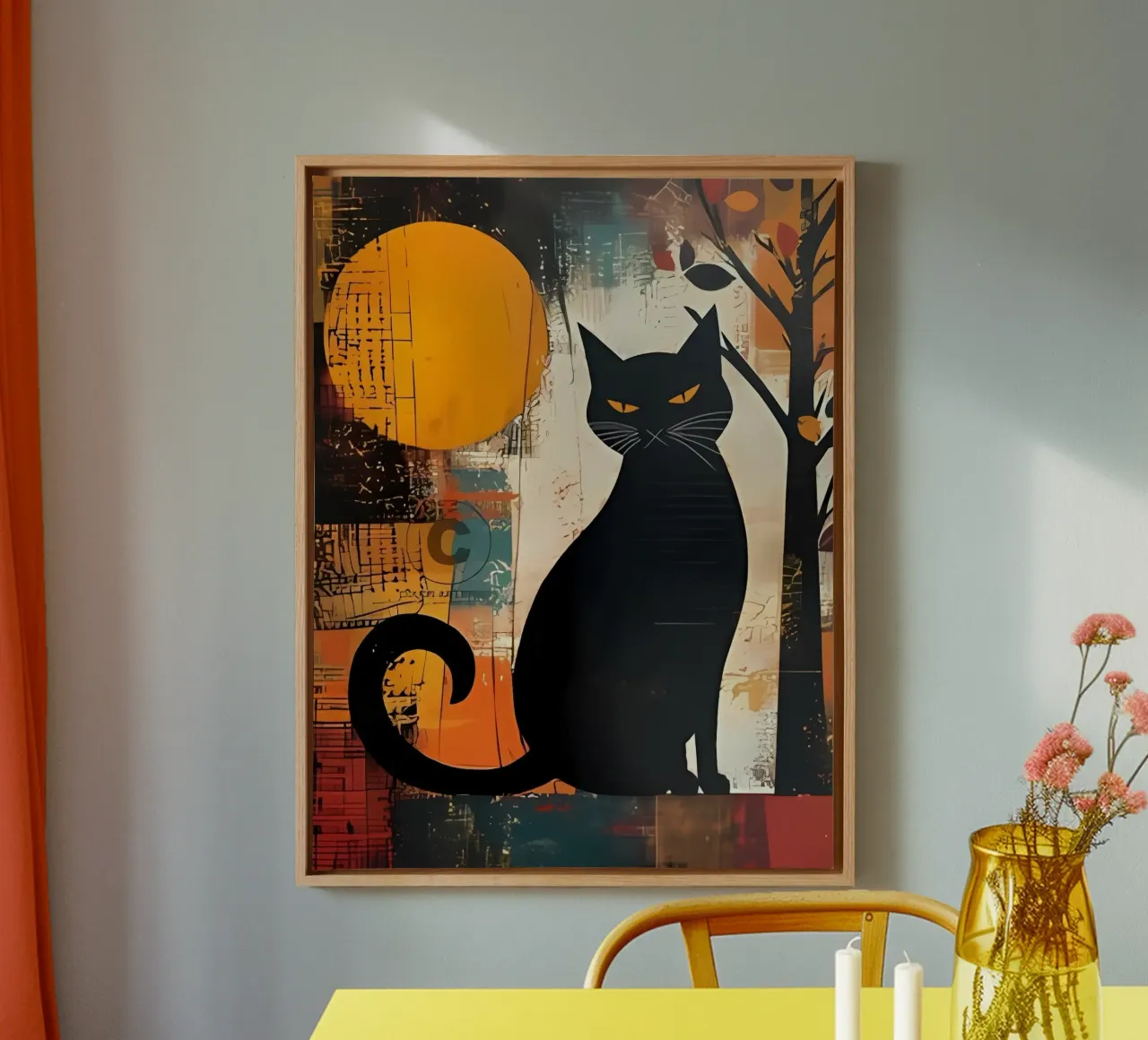 Poster minimalista 58 tela con Cornice a cassetta da Kadynce