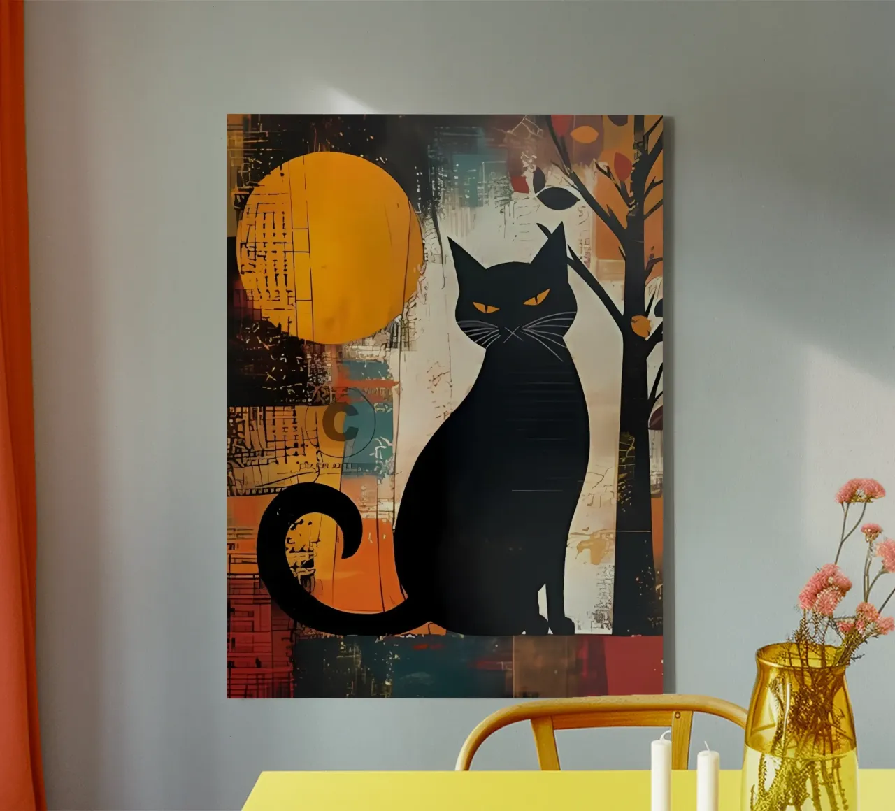 Poster minimalista 58 tela con Cornice a cassetta da Kadynce