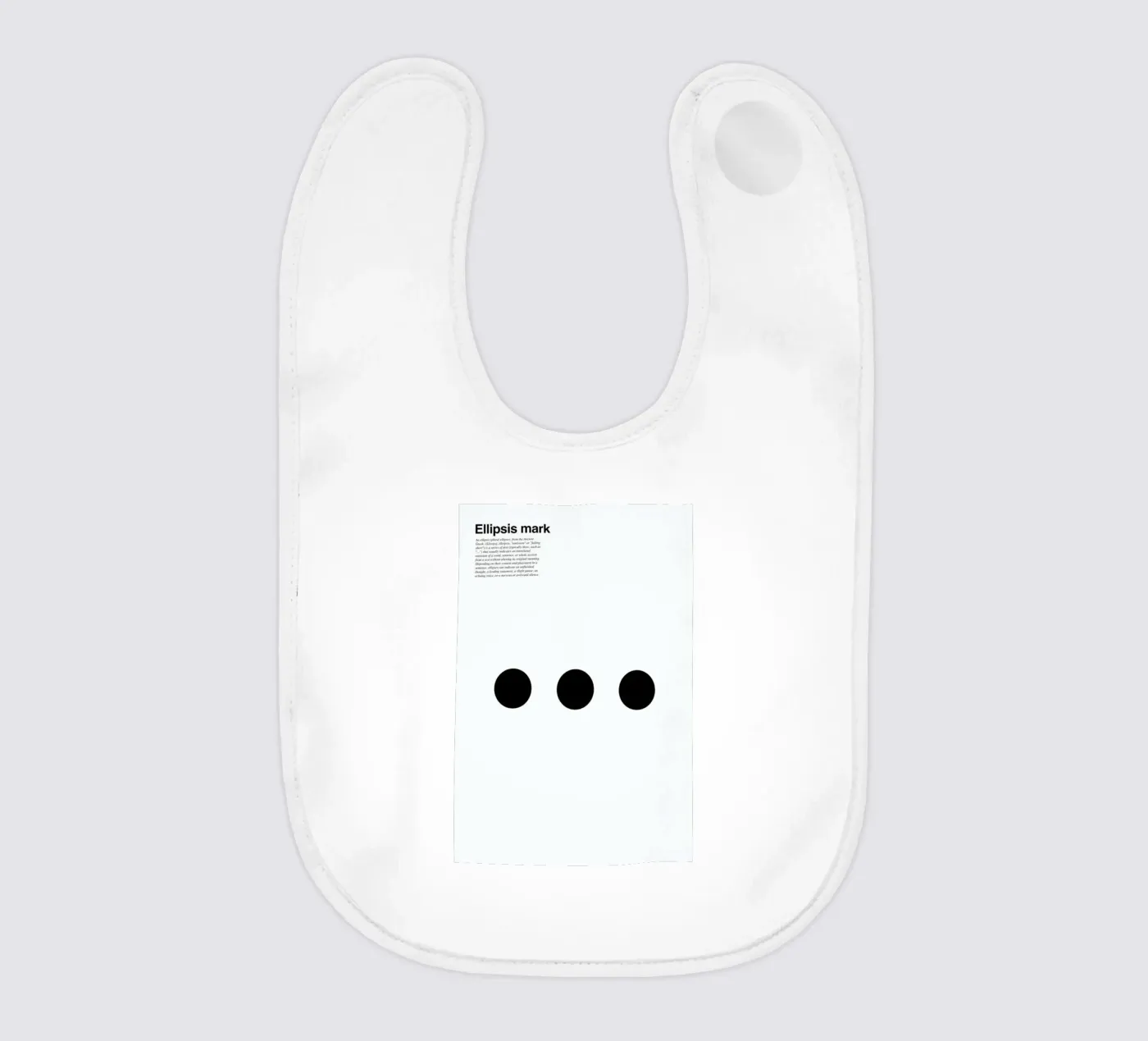 Ellipsis Babylätzchen von LeDieg