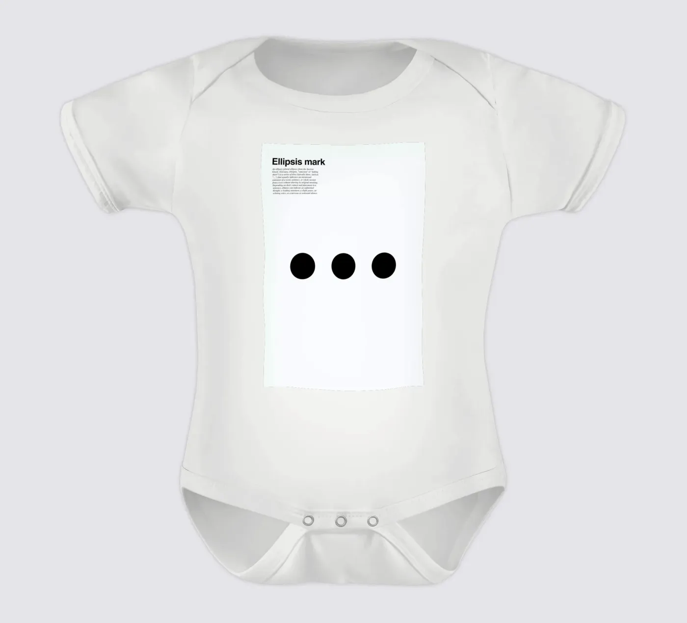 Ellipsis body bébé de LeDieg