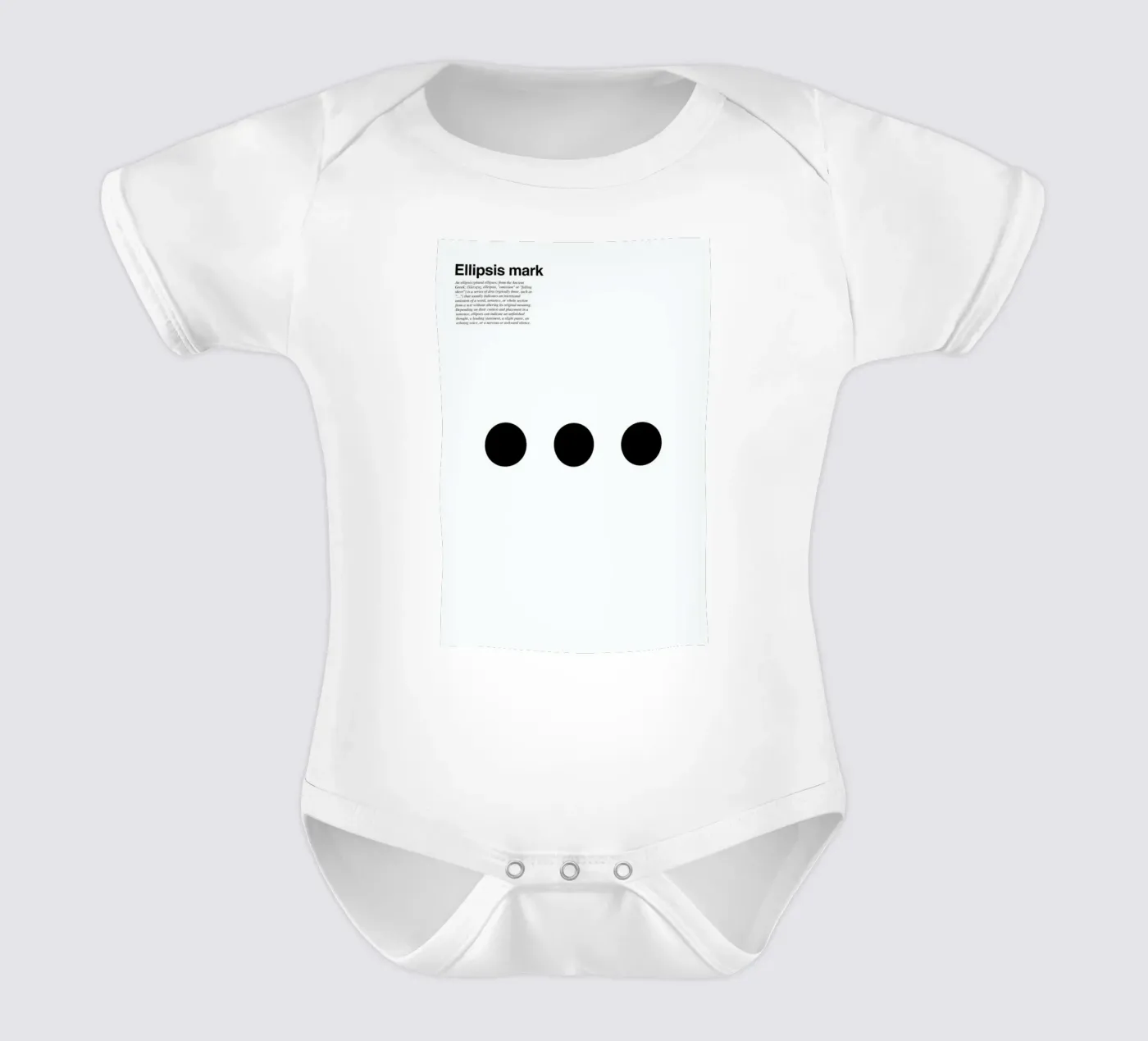 Ellipsis body bébé de LeDieg