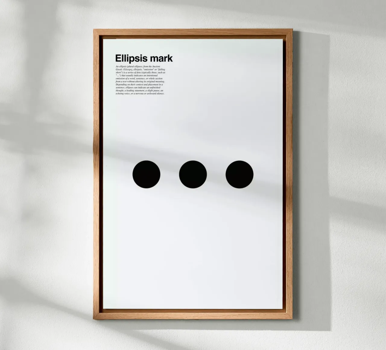Ellipsis tela con Cornice a cassetta da LeDieg