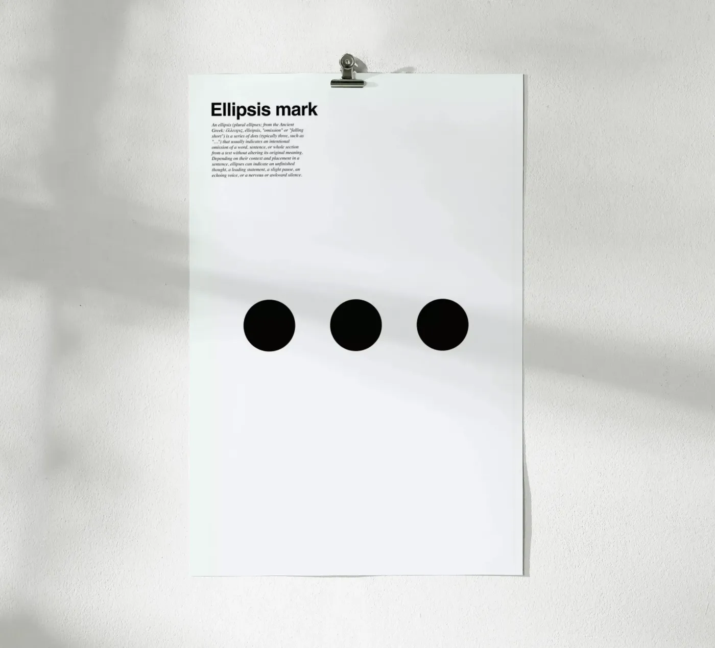 Ellipsis poster van LeDieg