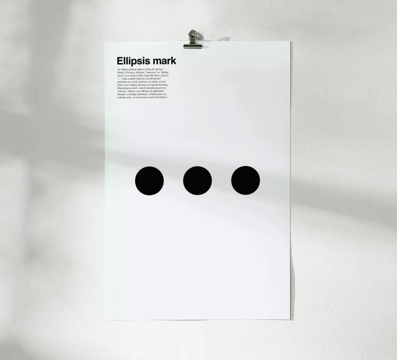 Ellipsis poster da LeDieg