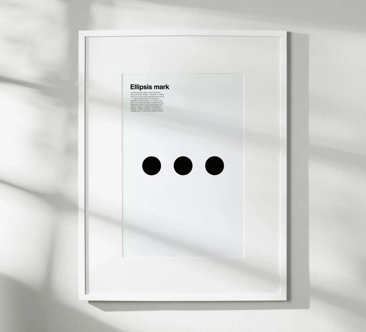 Ellipsis poster van LeDieg