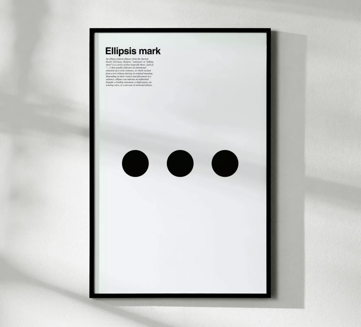 Ellipsis poster van LeDieg