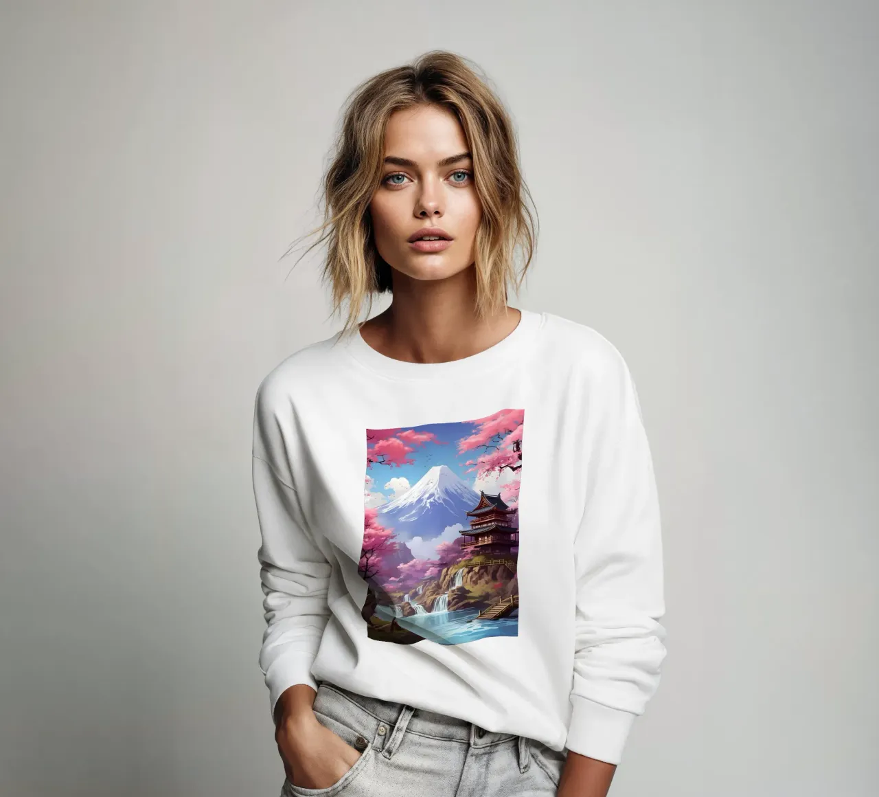 Fiori di ciliegio in Giappone felpa da Mikesell