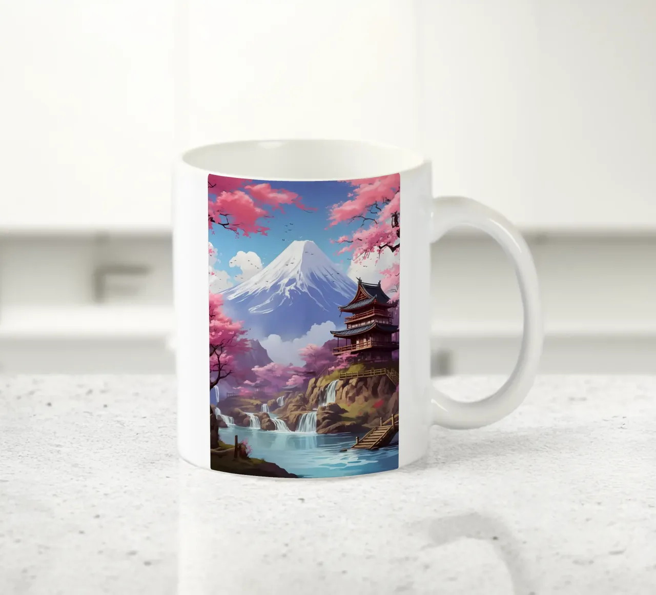 Fiori di ciliegio in Giappone tazza in ceramica da Mikesell