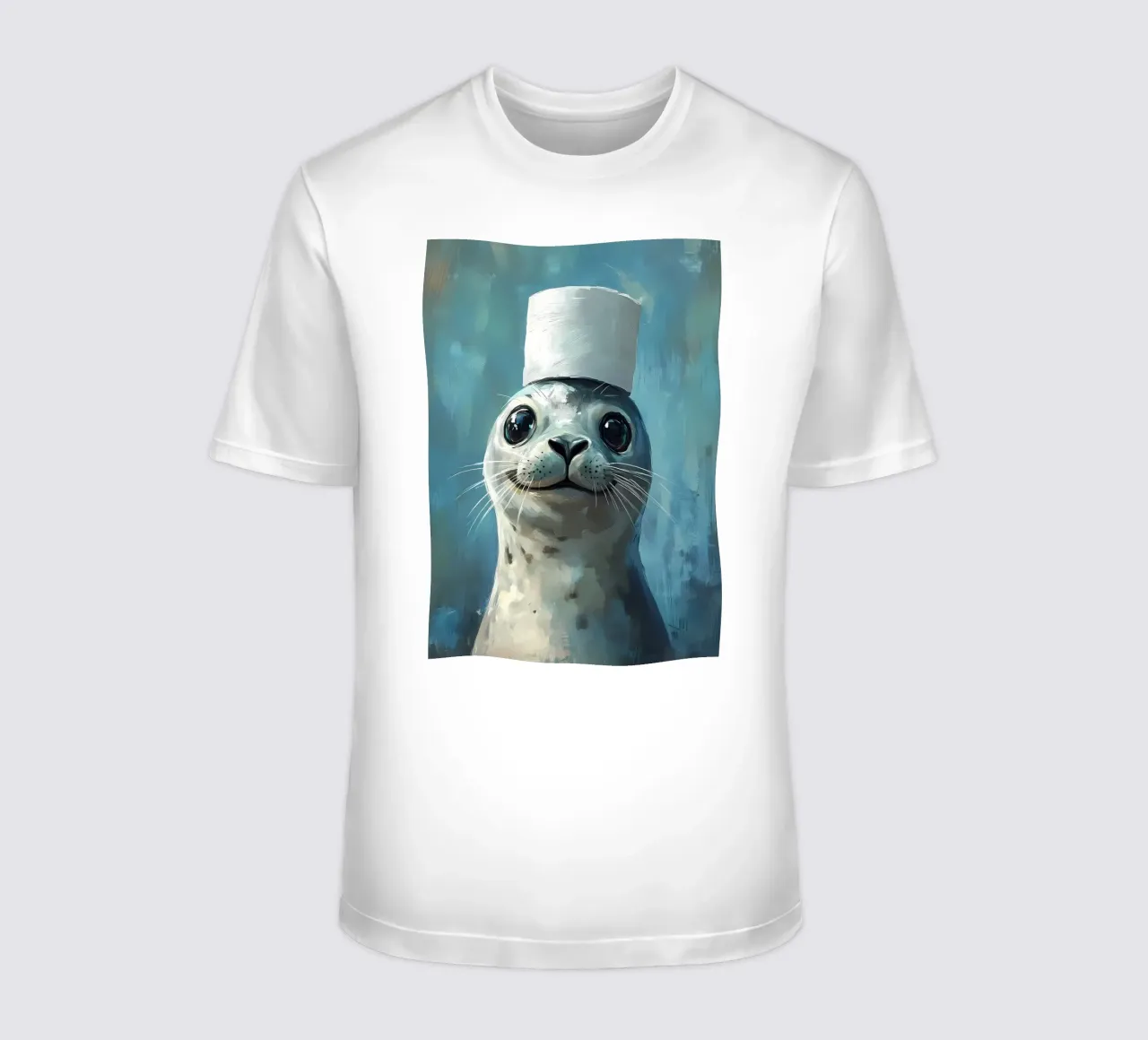 Sigillo in un cappello t-shirt da Ginnery