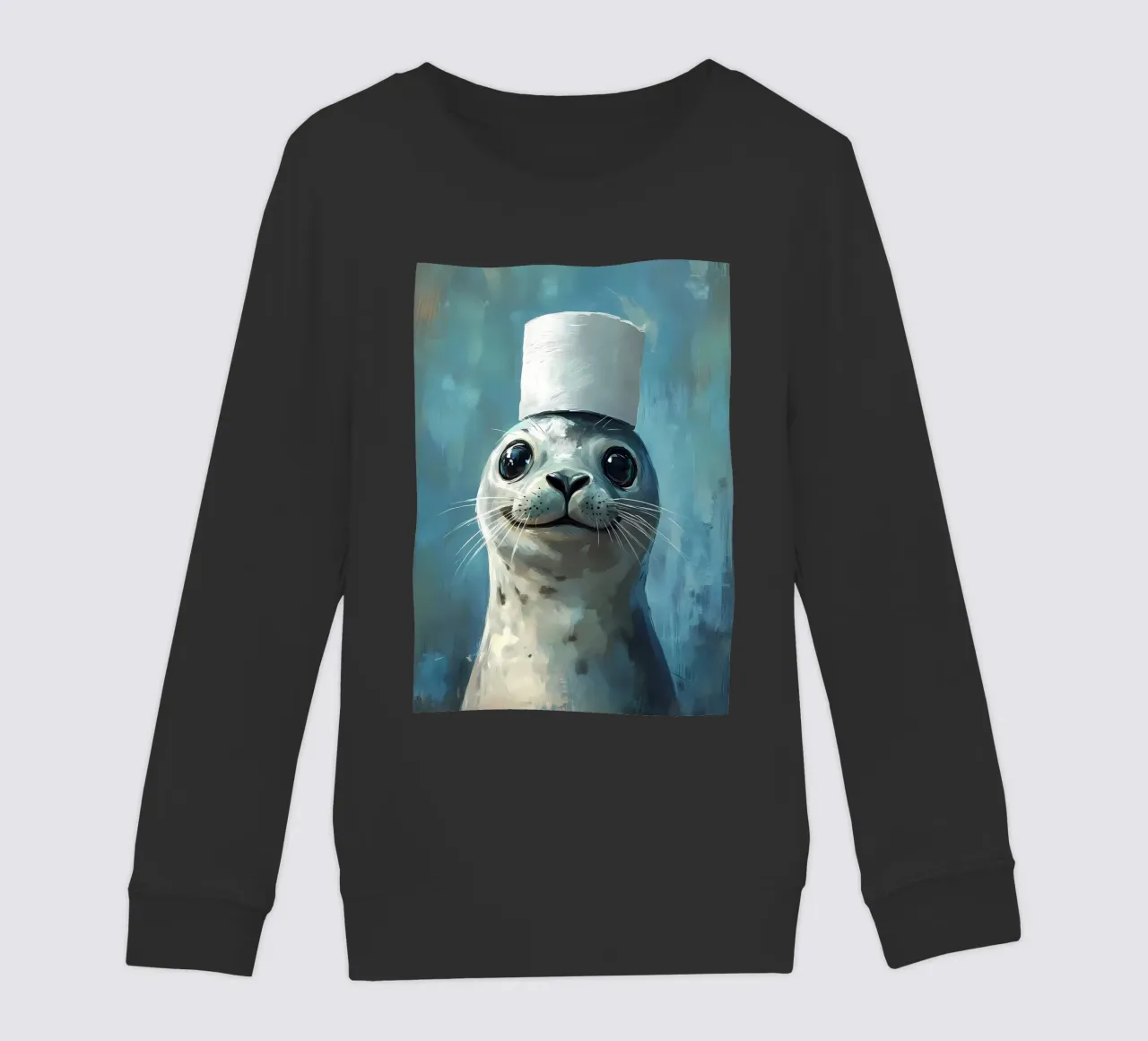 Sigillo in un cappello felpa bambino da Ginnery