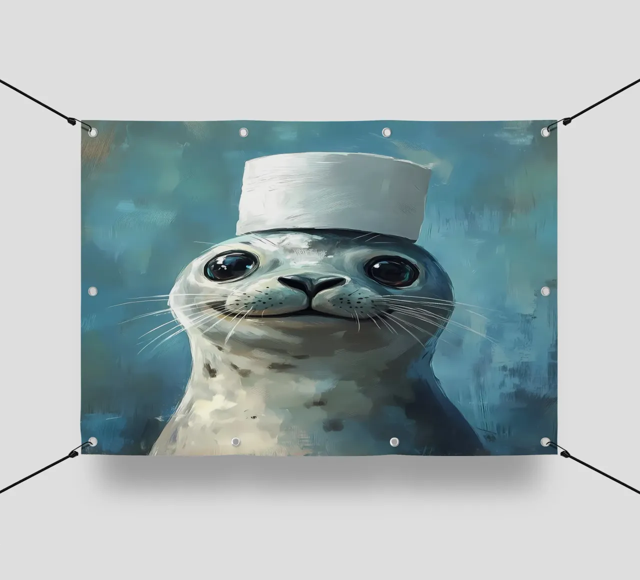 Sigillo in un cappello telo in pvc da Ginnery