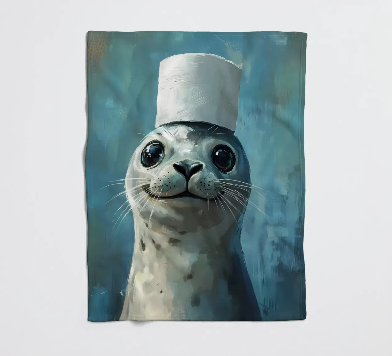 Sigillo in un cappello coperta in pile da Ginnery