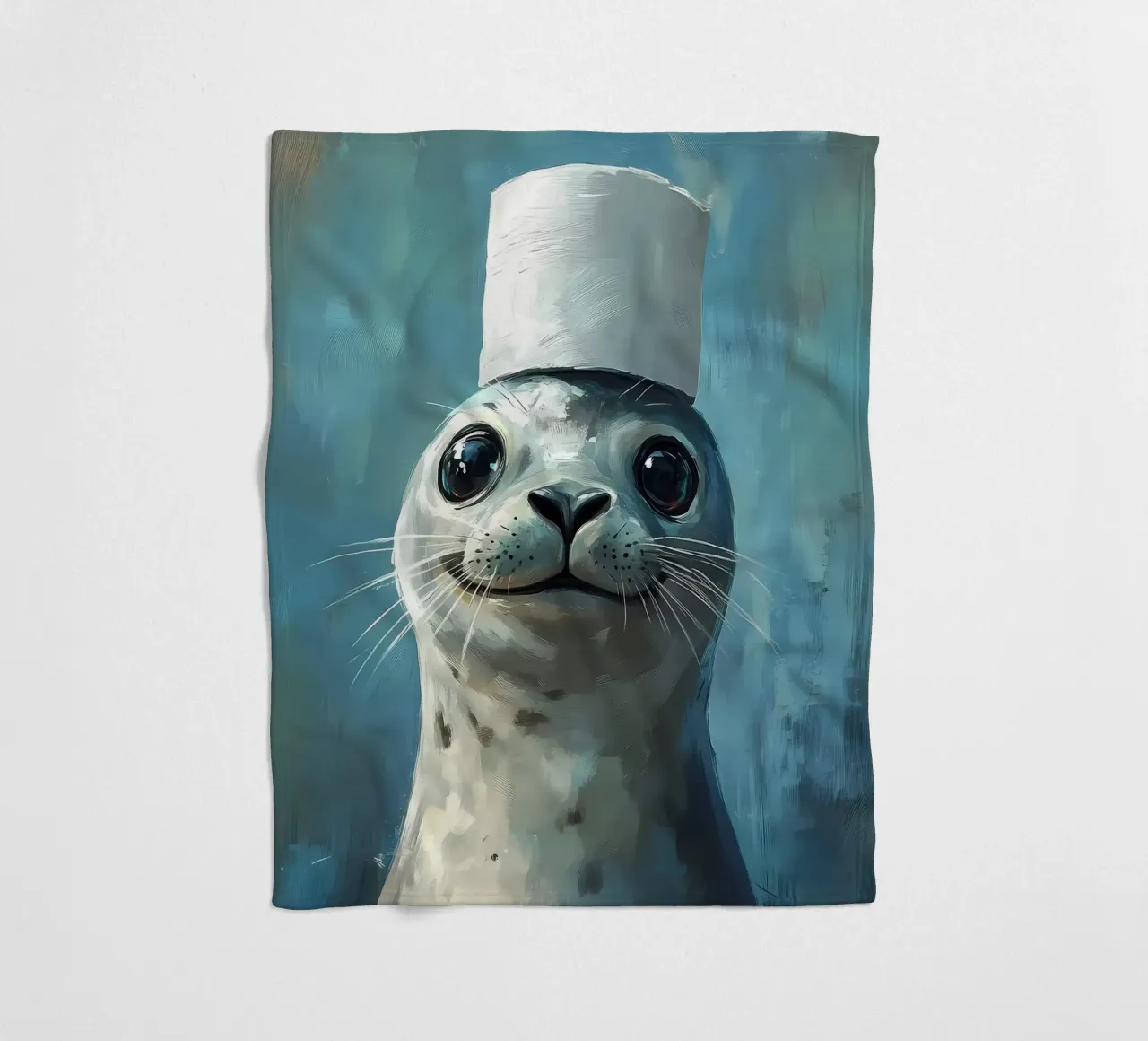 Sigillo in un cappello coperta in pile da Ginnery