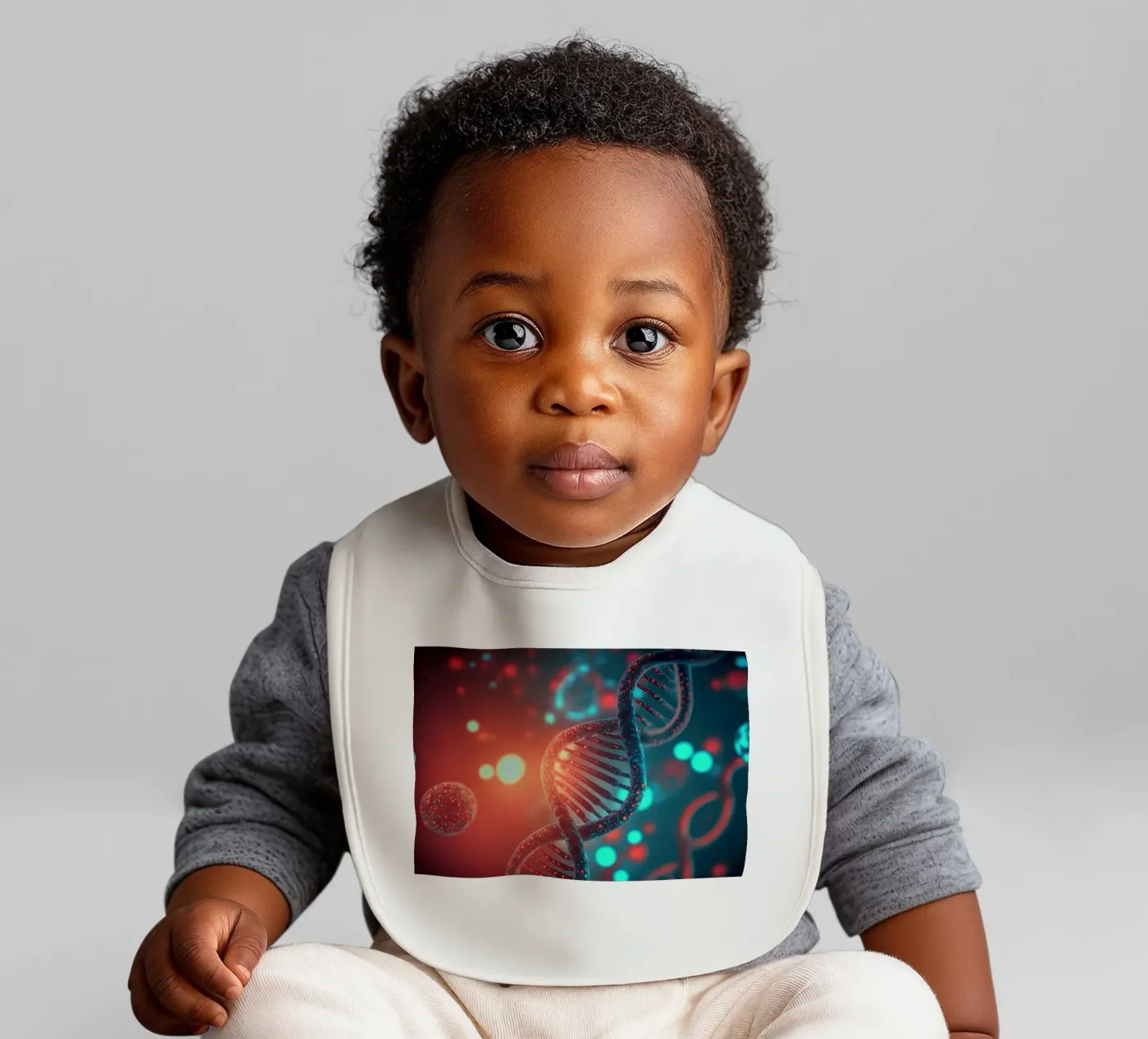 Genetic Code Revealed baby bib by Delaplane